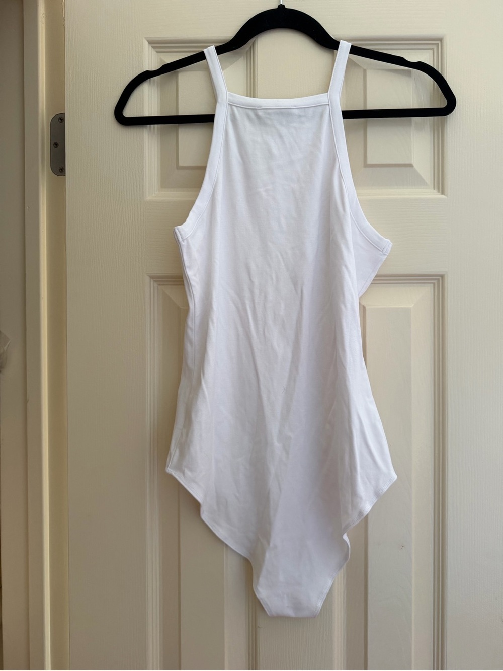 Mango White Ribbed Tank Bodysuit - Picture 3 of 6